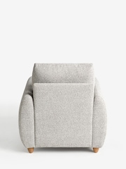 Casual Boucle Light Grey Lennox Arm Chair - Image 6 of 7