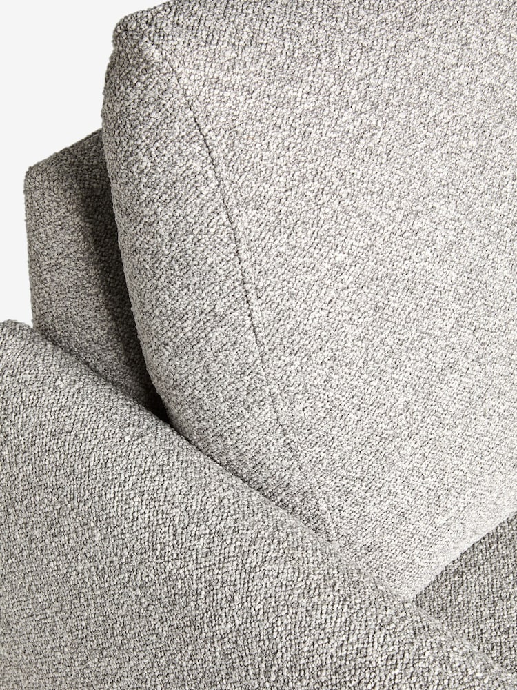 Casual Boucle Light Grey Lennox Arm Chair - Image 7 of 7