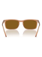 Ray-Ban Rb4435 Rectangle Brown Sunglasses - Image 6 of 7