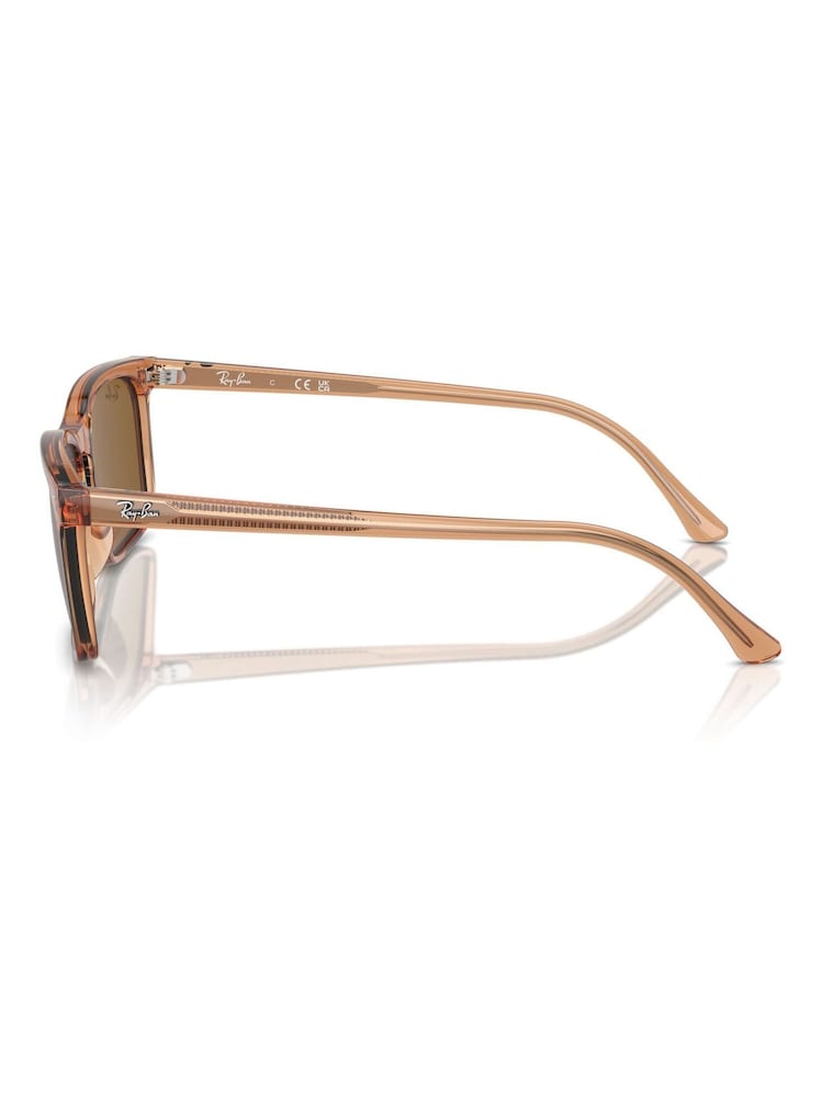 Ray-Ban Rb4435 Rectangle Brown Sunglasses - Image 7 of 7