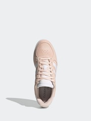 adidas Pink/White Breaknet Sleek Trainers - Image 6 of 9