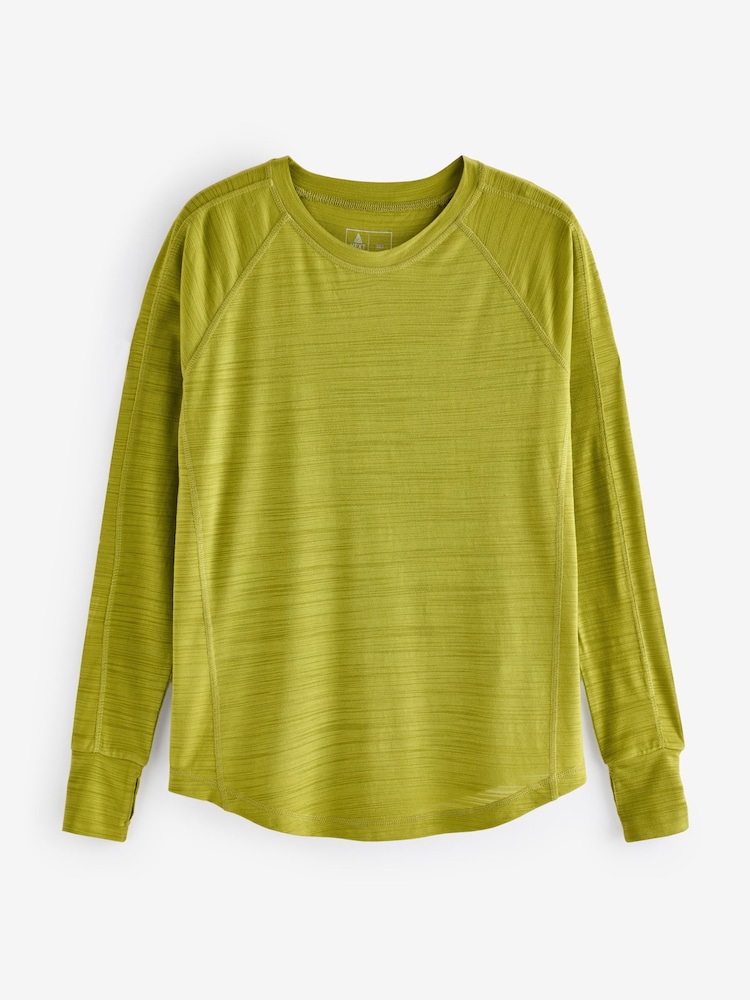 Bright Green Active Lightweight Long Sleeve Top - Image 5 of 8