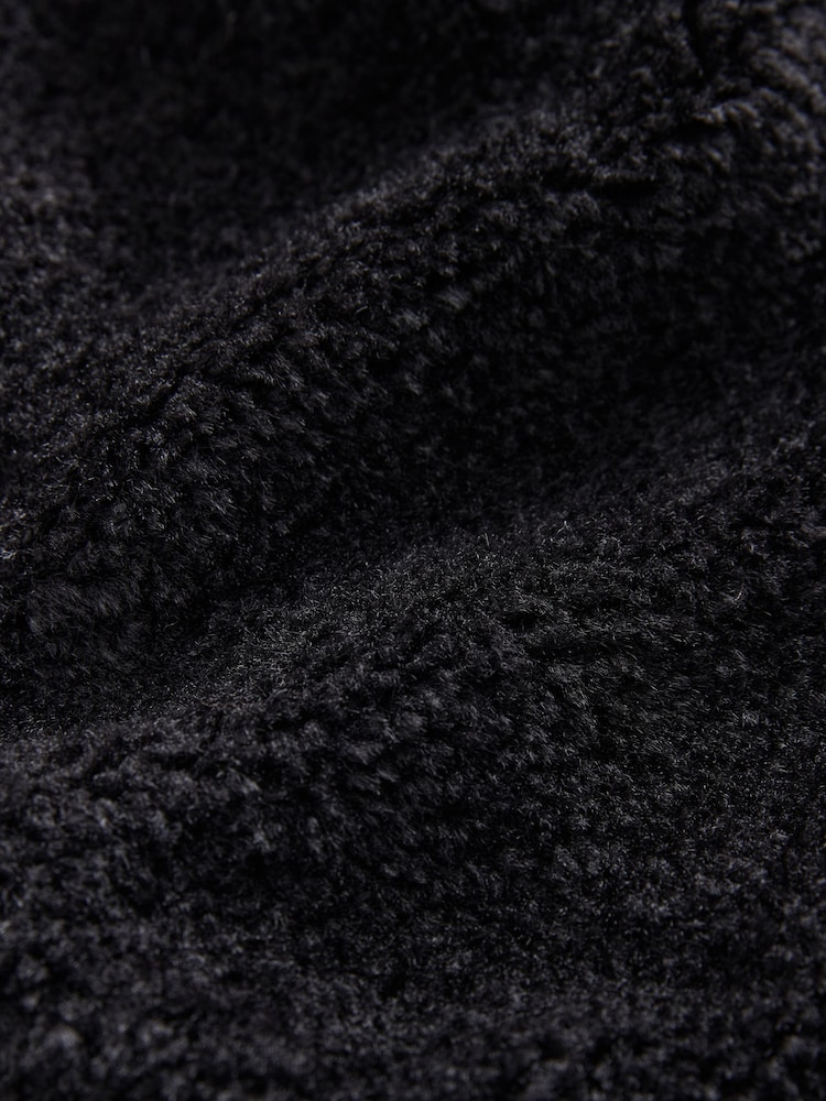Black Faux Fur Heavy Zip Through Gilet - Image 7 of 7