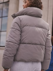 self. Purple Self Padded Jacket - Image 3 of 8