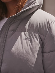 self. Purple Self Padded Jacket - Image 5 of 8