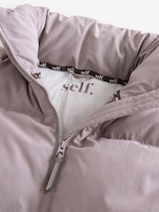 self. Purple Self Padded Jacket - Image 7 of 8