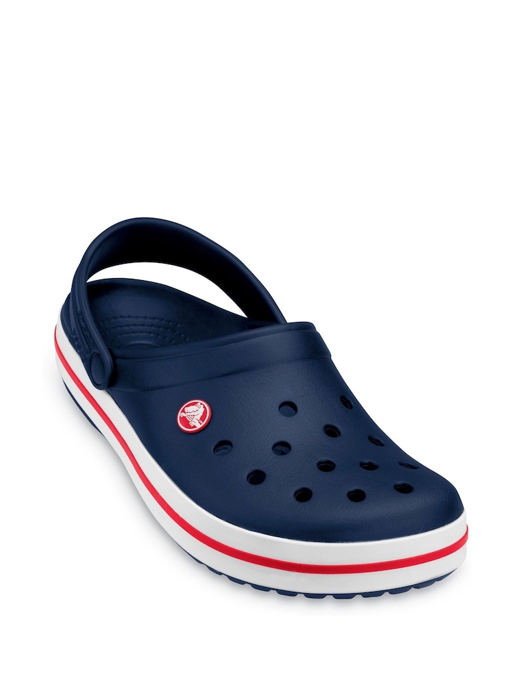 Crocs Navy Crocband Clogs - Image 3 of 5
