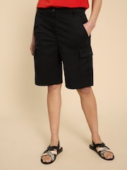 White Stuff Black Cargo Everleigh Shorts - Image 1 of 7