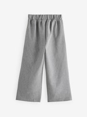 Grey Pinstripe Wide Leg Trousers (3-16yrs) - Image 6 of 8