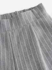 Grey Pinstripe Wide Leg Trousers (3-16yrs) - Image 7 of 8