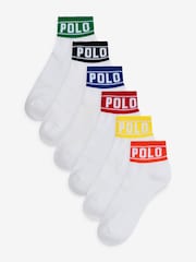 Polo Ralph Lauren dečki črtast; progast 100% Bombaž nogavice 6 Pak - Slika 1 iz 7