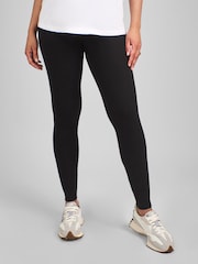 JoJo Maman Bébé Black Maternity Knitted Rib Leggings - Image 1 of 4