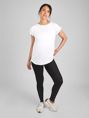 JoJo Maman Bébé Black Maternity Knitted Rib Leggings - Image 3 of 4