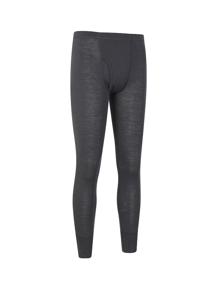 Mountain Warehouse Light Black Mens Merino II Thermal Baselayer Pants - Image 1 of 5