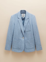 Joules Albury Blue Cotton Blazer - Image 10 of 10