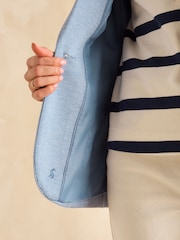 Joules Albury Blue Cotton Blazer - Image 6 of 6