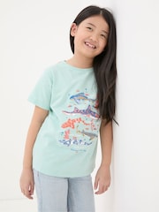 FatFace Green Shark Species T-Shirt - Image 1 of 4