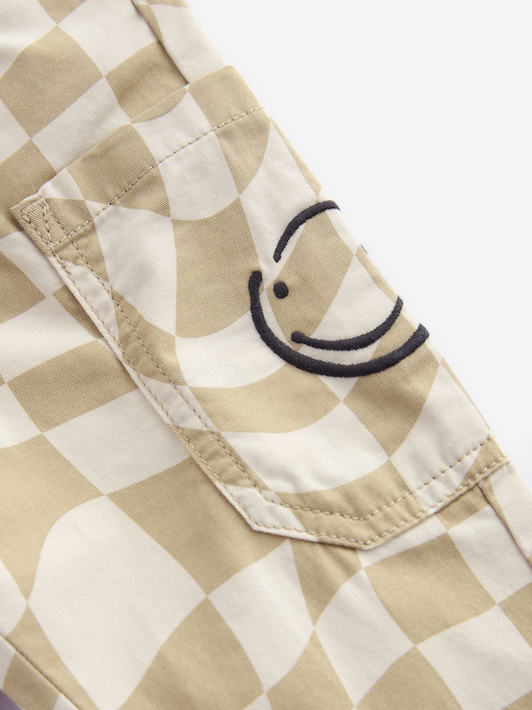 Neutral/Schachbrettmuster - Hosen und Langarmshirts im Set aus 100 % Baumwolle (3M.–7J.) - Bild 8 von 8 Neutral/Schachbrettmuster - Hosen und Langarmshirts im Set aus 100 % Baumwolle (3M.–7J.) - Bild 8 von 8