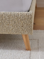 Natural Mink Tweedy Boucle Matson Upholstered Bed Frame - Image 4 of 7