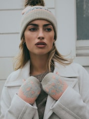 Leopard/Pink Hat and Handwarmer Set - Image 2 of 9