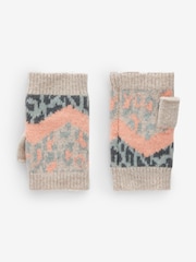 Leopard/Pink Hat and Handwarmer Set - Image 7 of 9