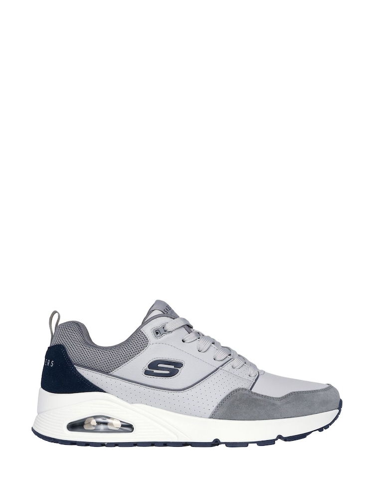 Skechers Grey Uno Retro One Trainers - Image 2 of 6