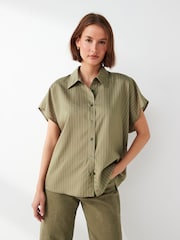 American Vintage Green Okyrow Shirt - Image 1 of 5