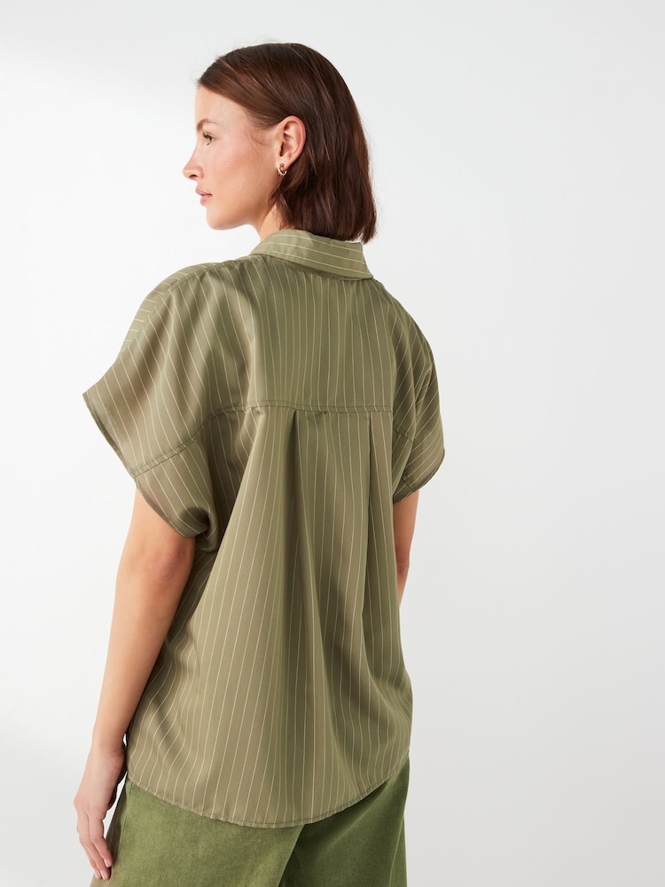 American Vintage Green Okyrow Shirt - Image 2 of 5