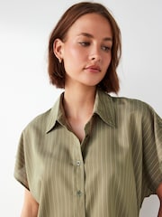American Vintage Green Okyrow Shirt - Image 3 of 5
