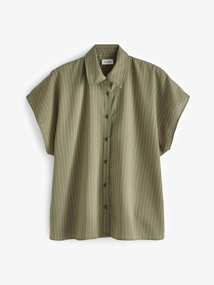 American Vintage Green Okyrow Shirt - Image 5 of 5