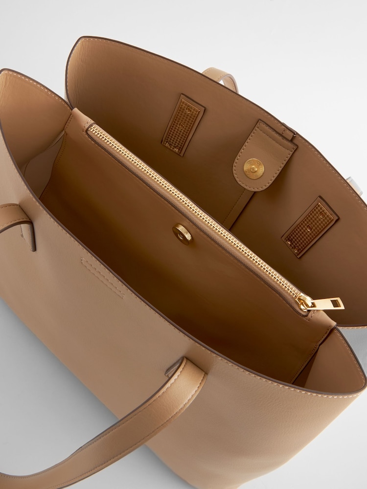 Camel Open Tote Bag - Image 10 of 10