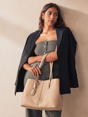 Camel Open Tote Bag - Image 2 of 10