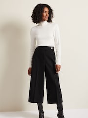 Phase Eight Black Bouclé Ripley Culottes - Image 1 of 6