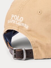 Polo Ralph Lauren Tan Brown Bear Logo 100% Cotton Cap - Image 3 of 3