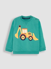 JoJo Maman Bébé Green Appliqué Sweatshirt - Image 1 of 3