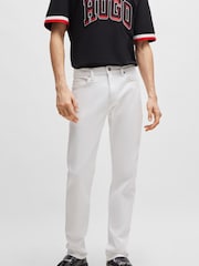 HUGO White Slim Fit Comfort Stretch Denim Jeans - Image 1 of 5