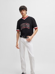 HUGO White Slim Fit Comfort Stretch Denim Jeans - Image 2 of 5