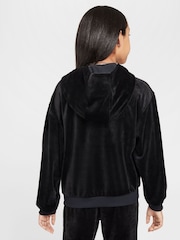 črna - Nike Velur nad glavo kapucar; jopa/pulover s kapuco - Slika 3 iz 7