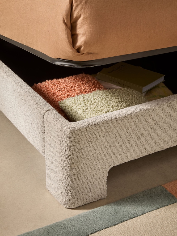 MADE.COM Pax Boucle Off White Bed Leonora - Image 2 of 5
