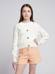 U.S. Polo Assn. Natural Marshmallow Cardigan - Image 1 of 6