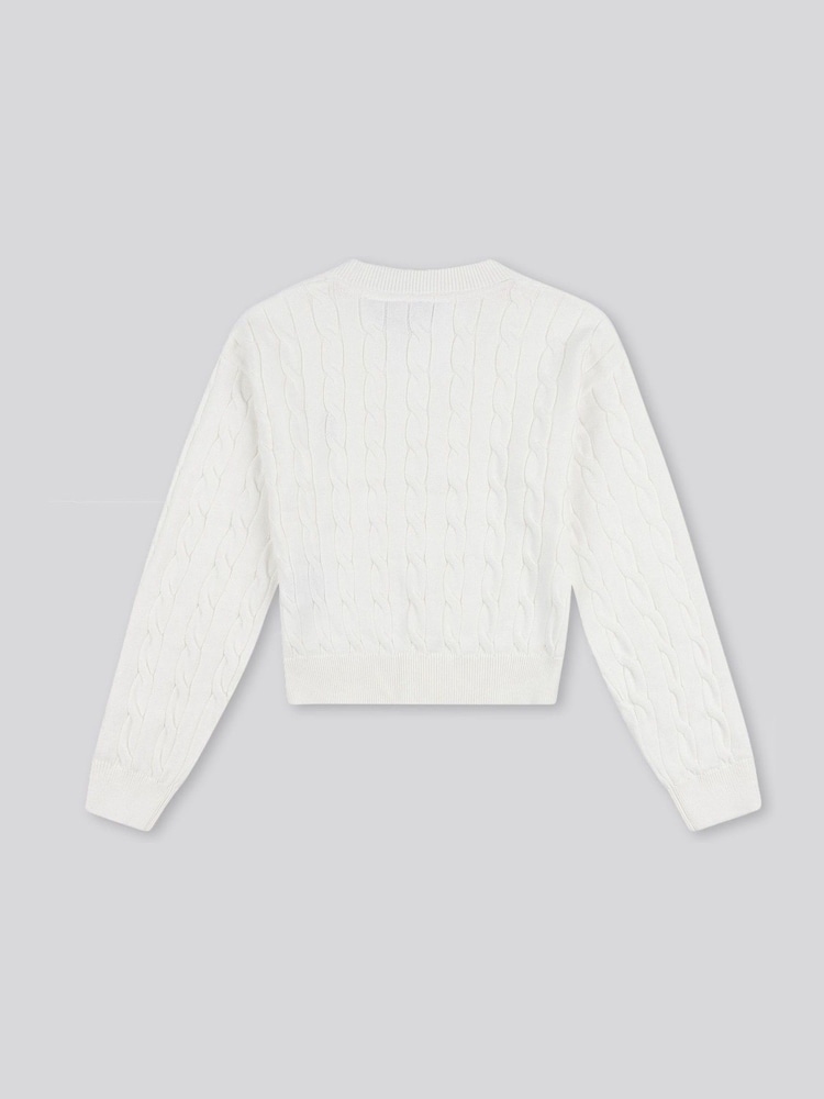 U.S. Polo Assn. Natural Marshmallow Cardigan - Image 6 of 6