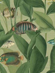 Graham & Brown Green Aquarium 10M Wallpaper - Image 2 of 4