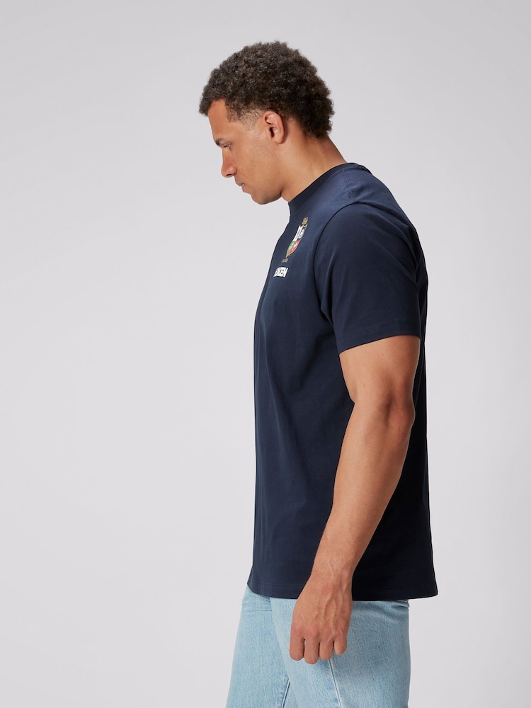 Canterbury Blue British & Irish Lions Rugby Cotton Jersey T-Shirt - Image 2 of 9
