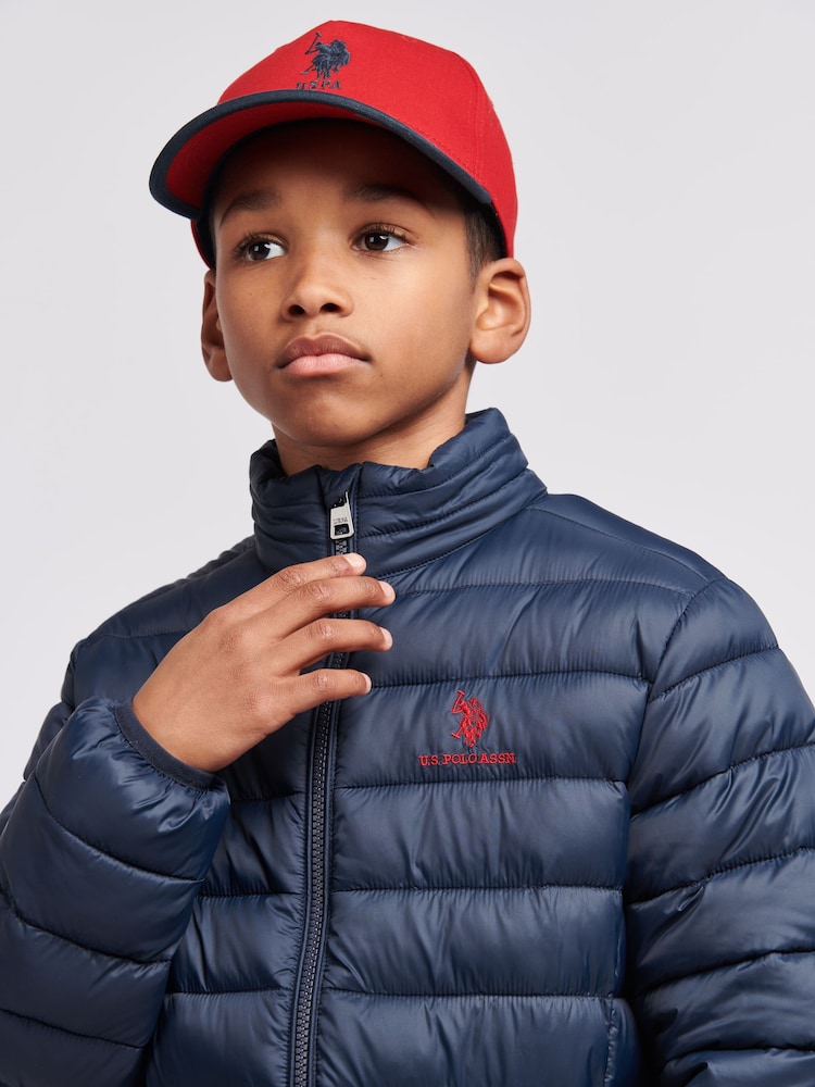 U.S. Polo Assn. Blue Lightweight Boys Bound Quilted Jacket - Image 2 of 8