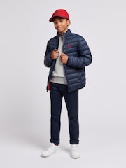 U.S. Polo Assn. Blue Lightweight Boys Bound Quilted Jacket - Image 3 of 8