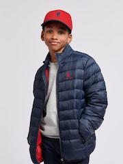 Blau - U.S. Polo Assn – Leichte Steppjacke mit Abschluss für Jungen - Bild 9 von 9