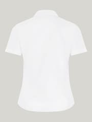 Trutex White Revere Collar Slim Fit Short Sleeve 2 Pack School Shirts - Image 7 of 7
