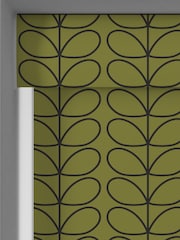 Orla Kiely Olive Green Linear Stem Made to Measure Roller Blinds - Image 5 of 6