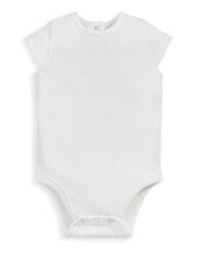 Mamas & Papas Green Hibiscus 100% Cotton Bodysuit And Shortie Romper Set 2 Piece - Image 4 of 4
