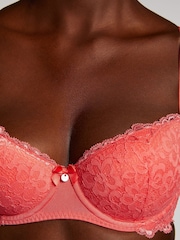 Hunkemoller Pink Marine Padded Underwired Bra - Image 3 of 5